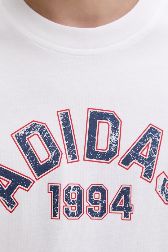 Βαμβακερό μπλουζάκι adidas Originals KD6550 λευκό