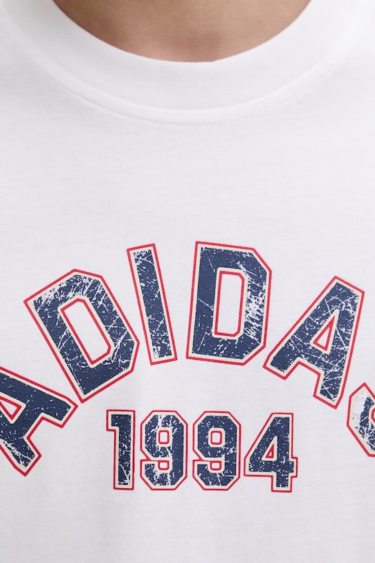 Βαμβακερό μπλουζάκι adidas Originals KD6550 λευκό