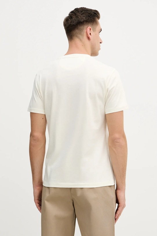 Odzież Hackett London t-shirt bawełniany HM5000063 beżowy