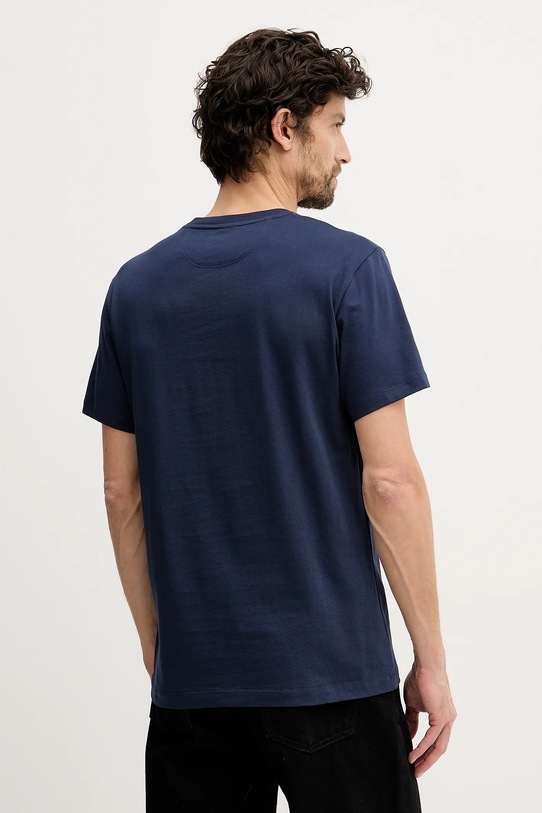 Odzież Hackett London t-shirt bawełniany HM5000063 granatowy