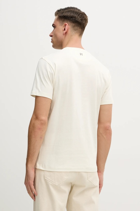 Odzież Hackett London t-shirt bawełniany HM5000067 beżowy