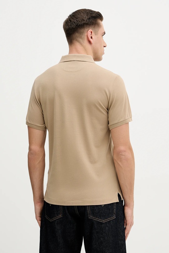 Odzież Hackett London polo bawełniane HM5600093 brązowy