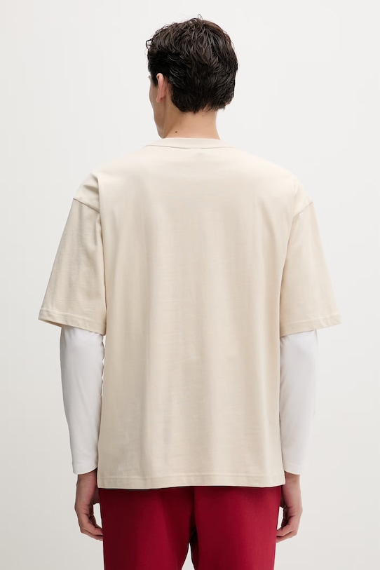 Odzież adidas t-shirt bawełniany KD7648 beżowy