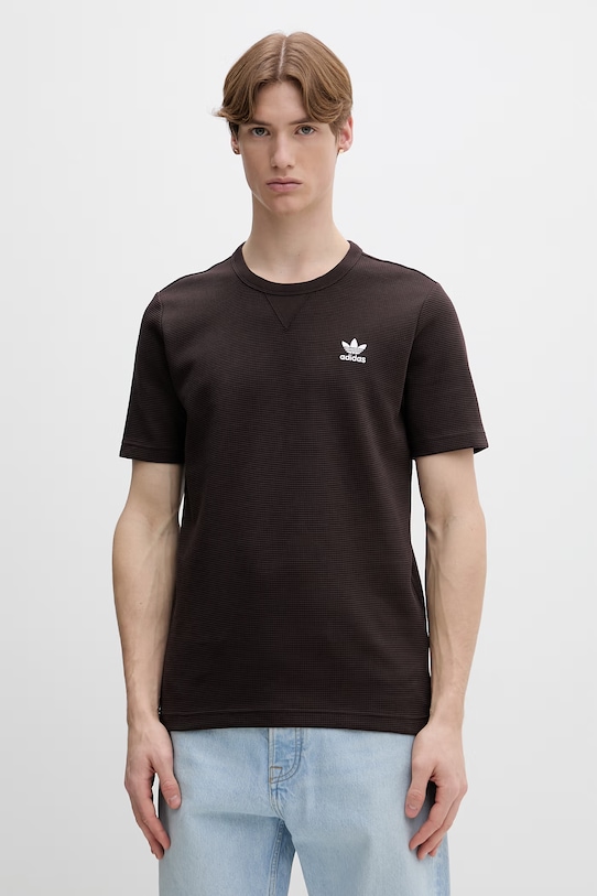 adidas Originals t-shirt regular brązowy KE1136