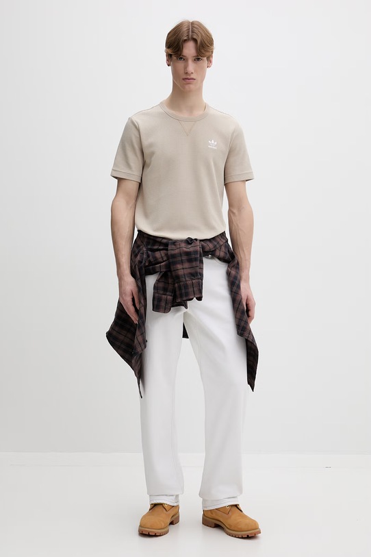 adidas Originals t-shirt KE1180 beżowy SS26