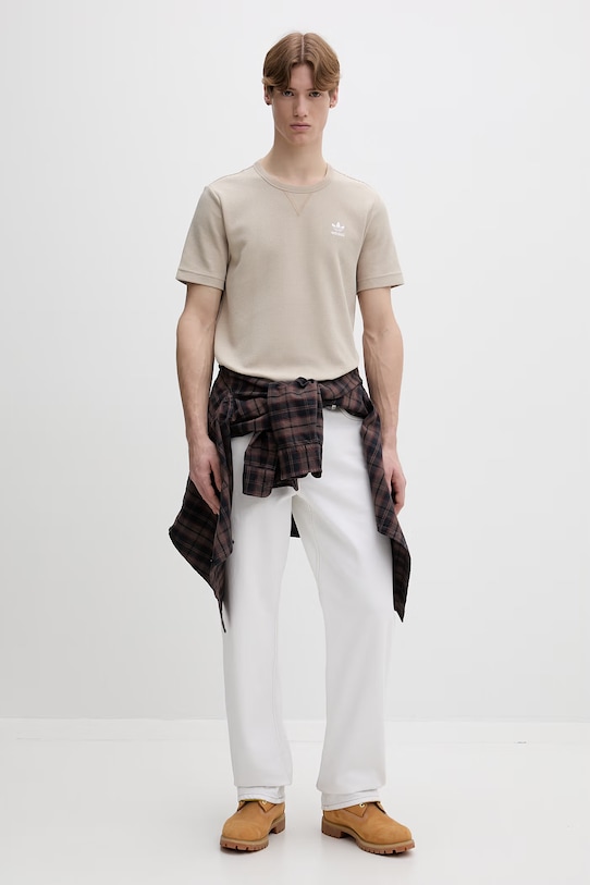 adidas Originals t-shirt KE1180 beżowy SS26