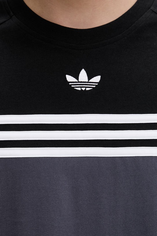 Βαμβακερό μπλουζάκι adidas Originals KE2130 μωβ