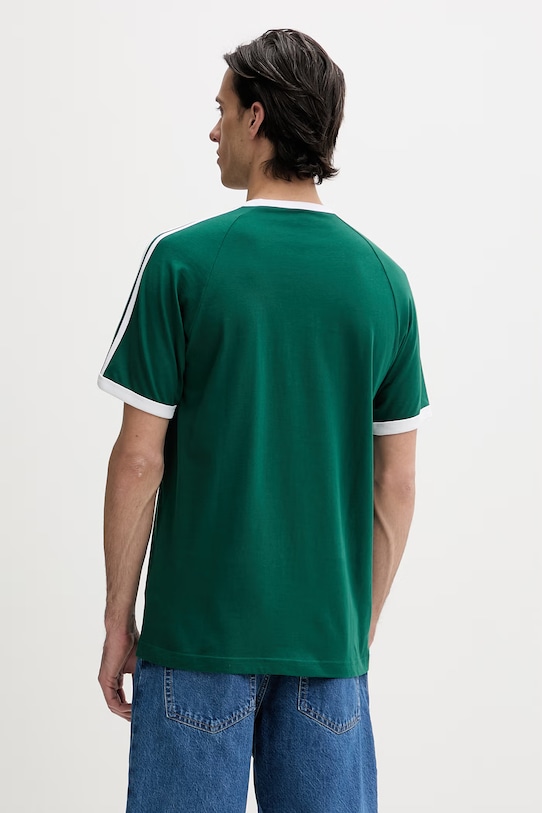 Ruházat adidas Originals Póló basic férfi pamut KE3534 zöld