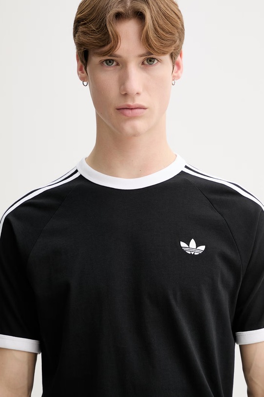 adidas Originals t-shirt bawełniany czarny KE3538