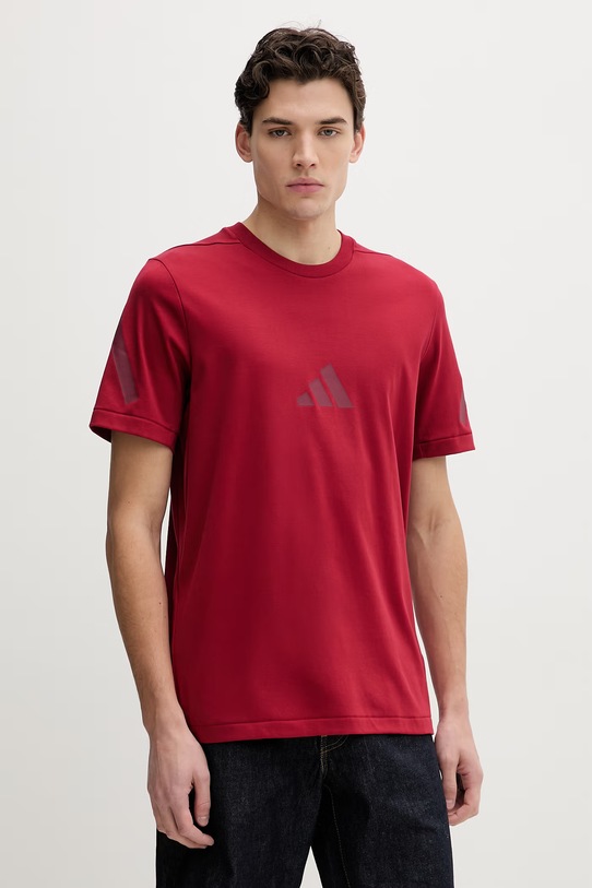adidas t-shirt Z.N.E bawełna czerwony KE4695