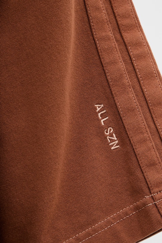 adidas t-shirt bawełniany KE5997 brązowy