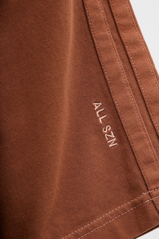 adidas t-shirt bawełniany KE5997 brązowy