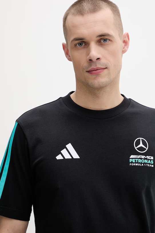 adidas t-shirt męski bawełniany x Mercedes czarny KE8161