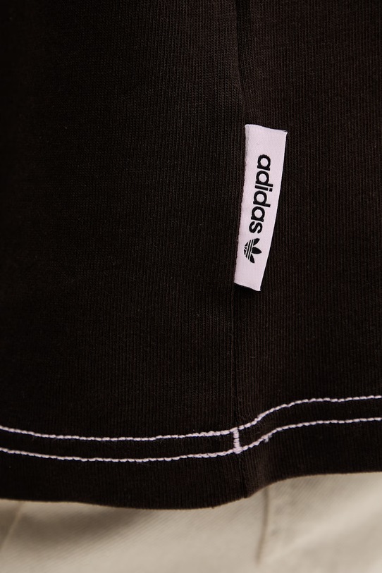 Хлопковая футболка adidas Originals KG6436 коричневый