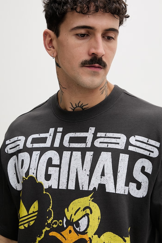 adidas Originals t-shirt bawełniany szary KG6438