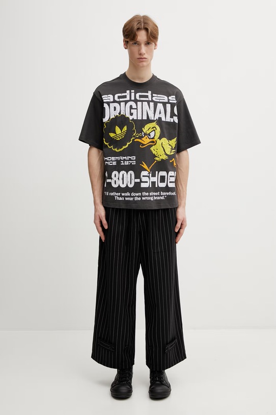 adidas Originals t-shirt bawełniany KG6438 szary