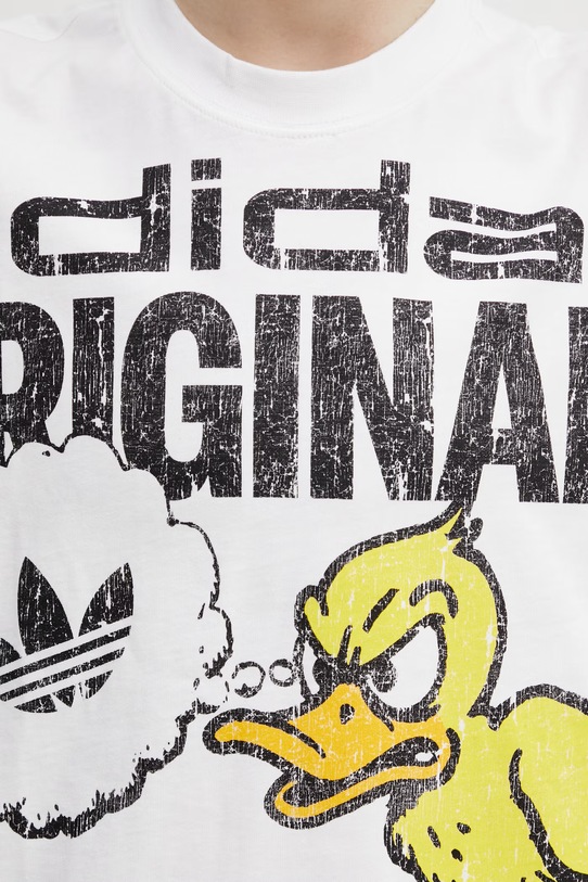 adidas Originals t-shirt bawełniany biały KG6439
