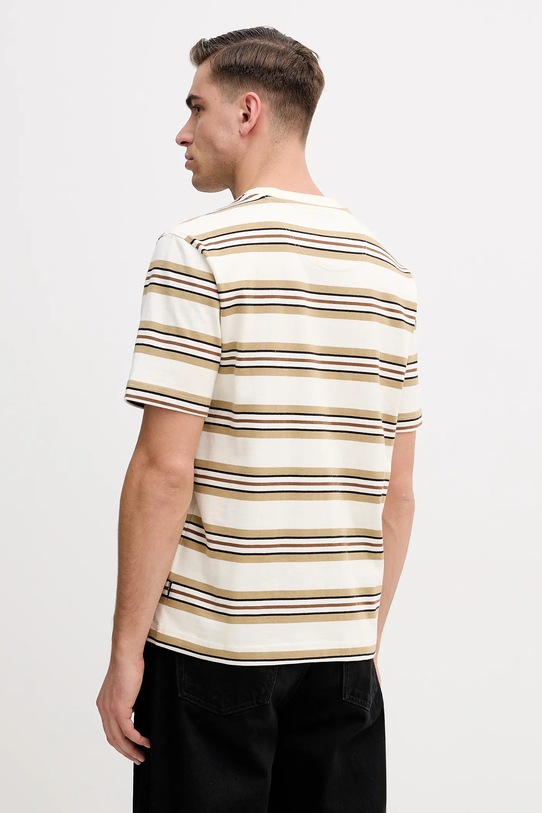 Odzież Barbour t-shirt bawełniany Sandwick MTS1530 beżowy