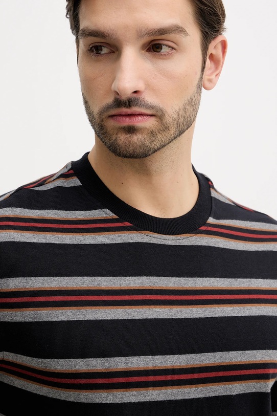 Barbour t-shirt bawełniany Sandwick czarny MTS1530