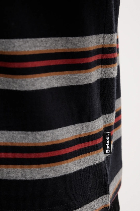 Barbour t-shirt bawełniany Sandwick MTS1530 czarny