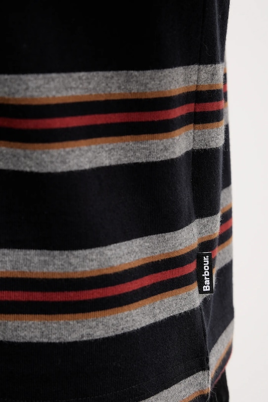 Barbour t-shirt bawełniany Sandwick MTS1530 czarny