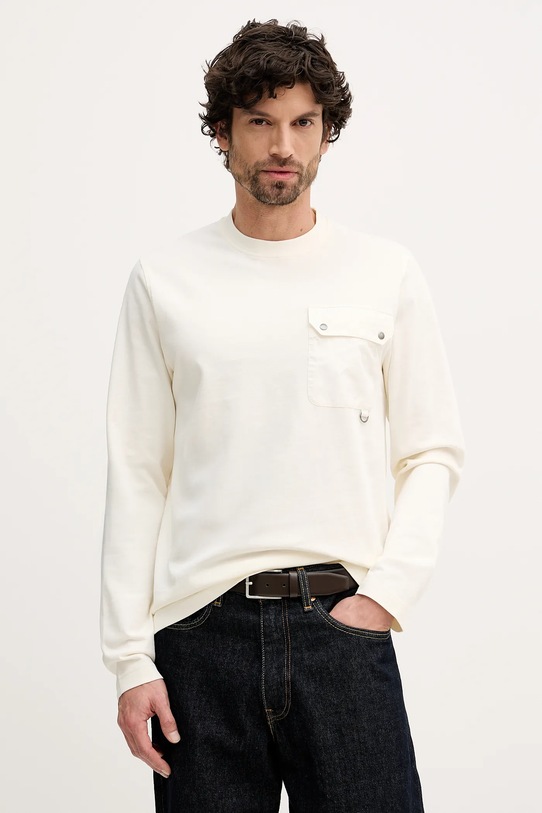 Barbour longsleeve z elastanem beżowy MTS1542