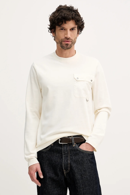 Barbour longsleeve z elastanem beżowy MTS1542