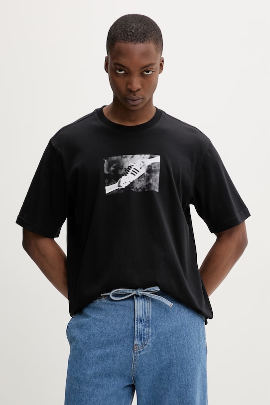 adidas Originals T-shirt męski bawełniany czarny KS7611