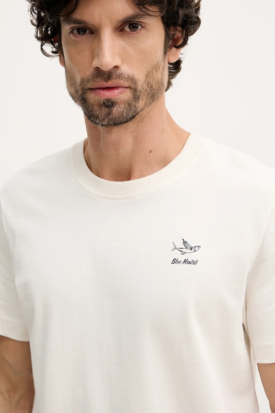 Joop! t-shirt bawełniany beżowy 30100514