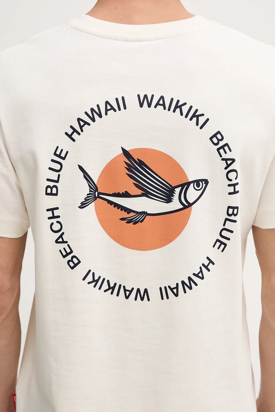 Joop! t-shirt bawełniany 30100514 beżowy