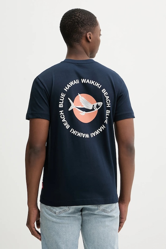 Joop! t-shirt bawełniany bawełna granatowy 30100514