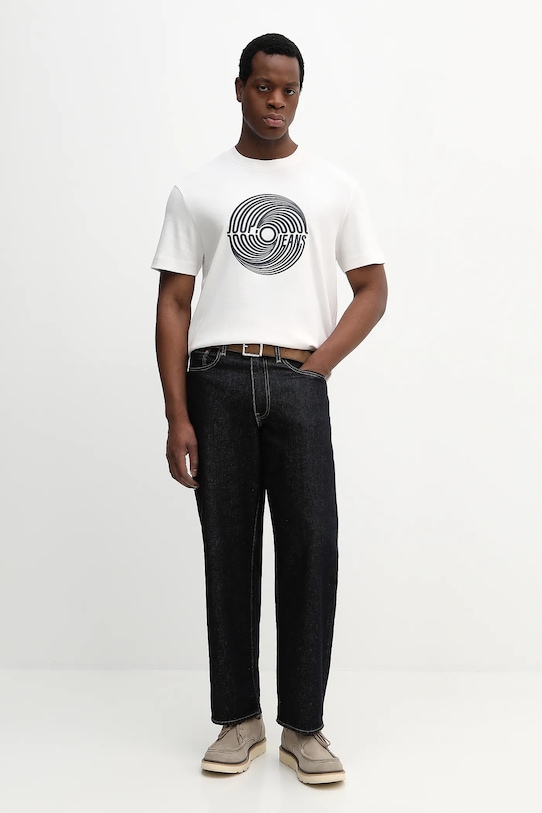 Bavlnené tričko Joop! 30100517 béžová SS26