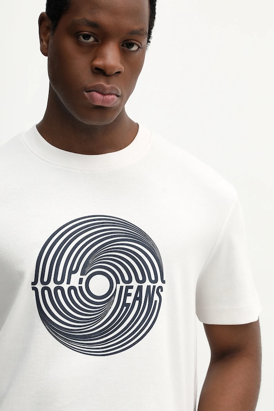 Bavlnené tričko Joop! béžová 30100517