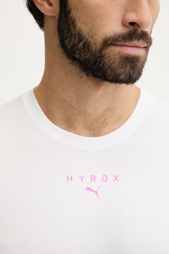 Puma t-shirt treningowy Graphic HYROX 528519 biały