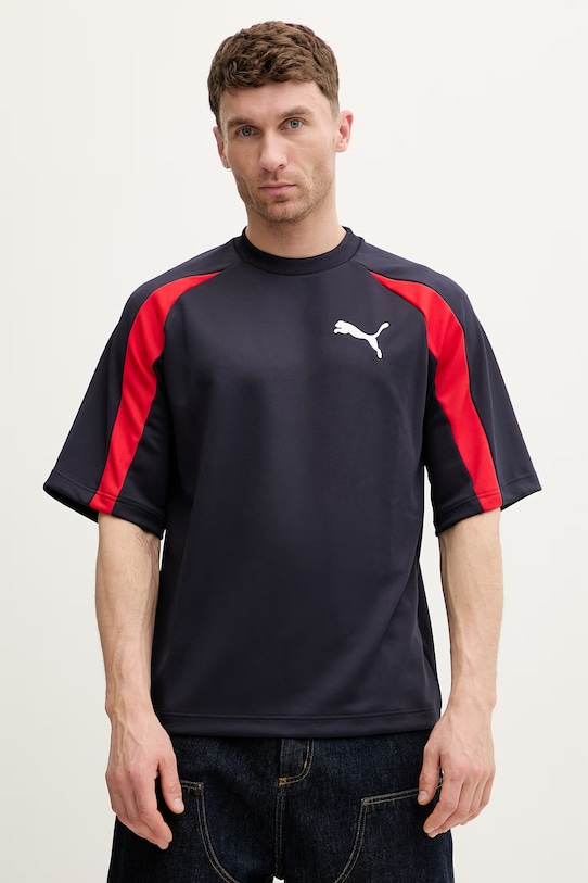 Puma t-shirt Oversized Pique pozostałe granatowy 634403