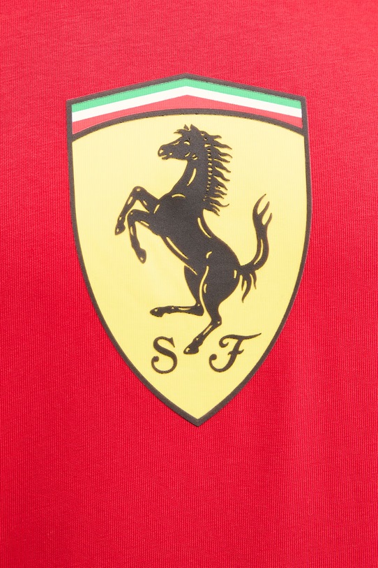 Puma t-shirt bawełniany Ferrari 635310 czerwony