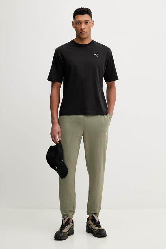 Puma t-shirt bawełniany GRAPHIC 691783 czarny SS26