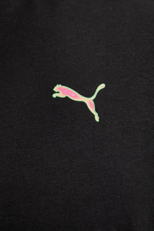 Puma t-shirt bawełniany GRAPHIC 691783 czarny