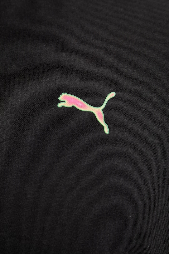 Puma t-shirt bawełniany GRAPHIC 691783 czarny