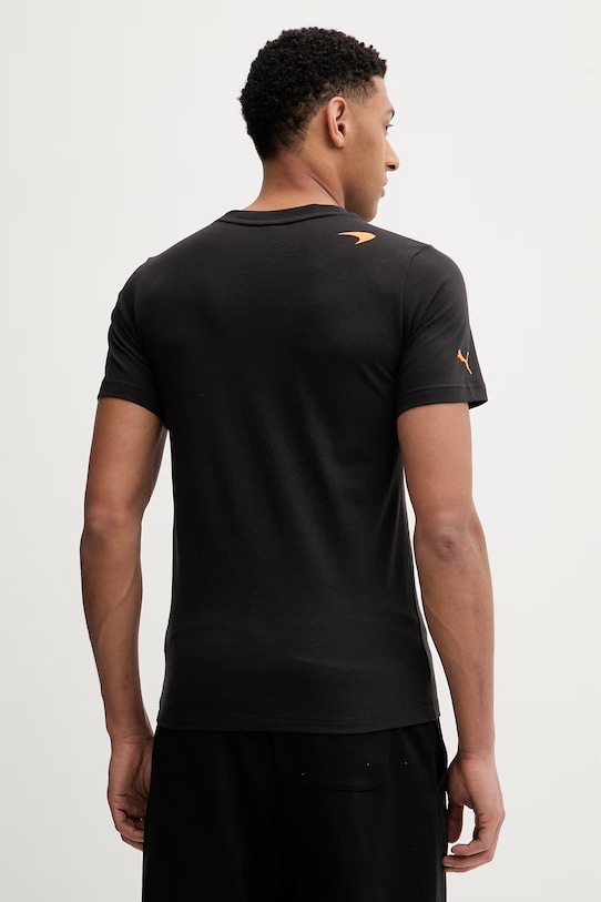 Puma t-shirt bawełniany McLaren 637452 czarny SS26