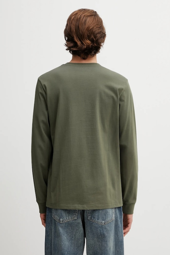 Odzież Carhartt WIP longsleeve bawełniany LS Pocket T-Shirt I030437.11XX zielony