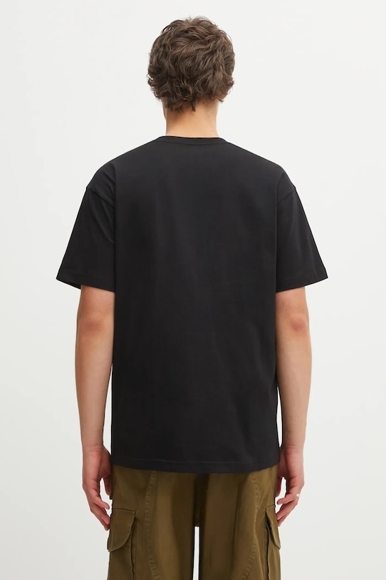 Odzież Carhartt WIP t-shirt bawełniany SS Clover T-Shirt I036011.89XX czarny