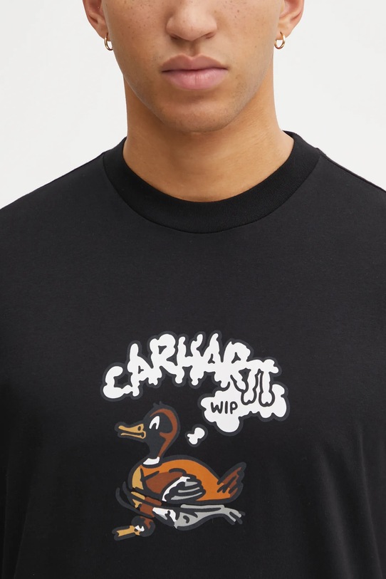 Carhartt WIP t-shirt bawełniany SS Duck Duck T-Shirt czarny I036735.89XX