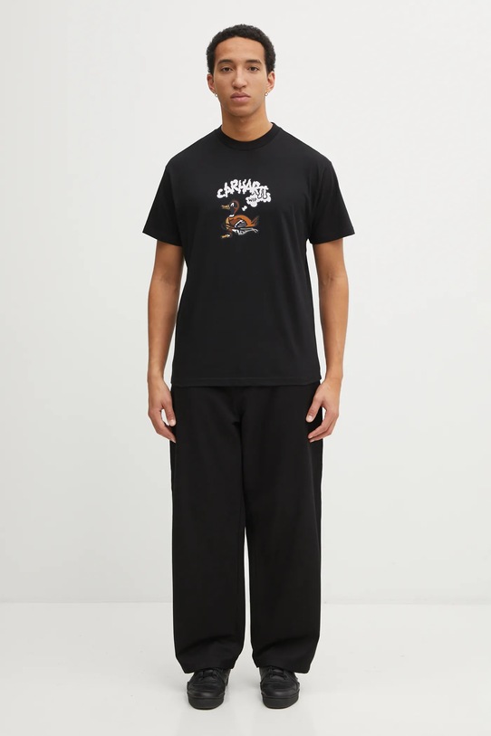Carhartt WIP t-shirt bawełniany SS Duck Duck T-Shirt I036735.89XX czarny