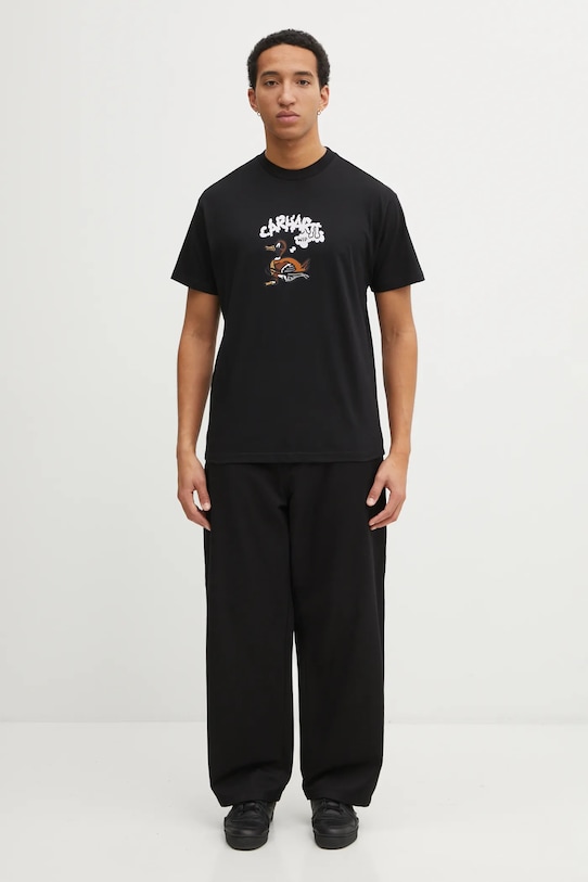 Carhartt WIP t-shirt bawełniany SS Duck Duck T-Shirt I036735.89XX czarny