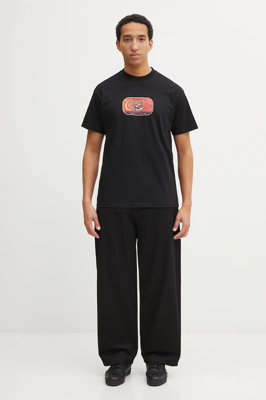 Carhartt WIP t-shirt bawełniany SS Sardinas T-Shirt I036005.89XX czarny