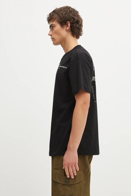 Carhartt WIP t-shirt bawełniany SS Punched T-Shirt I036006.89XX czarny SS26