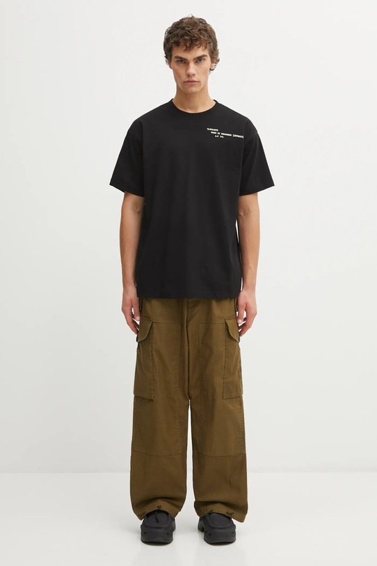 Carhartt WIP t-shirt bawełniany SS Punched T-Shirt I036006.89XX czarny