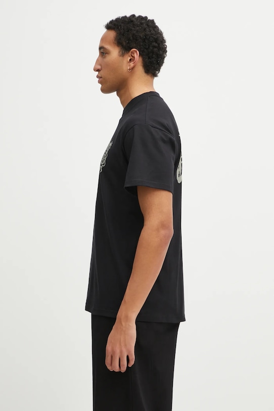 Carhartt WIP t-shirt bawełniany SS Commuting Tales T-Shirt I036010.89XX czarny SS26