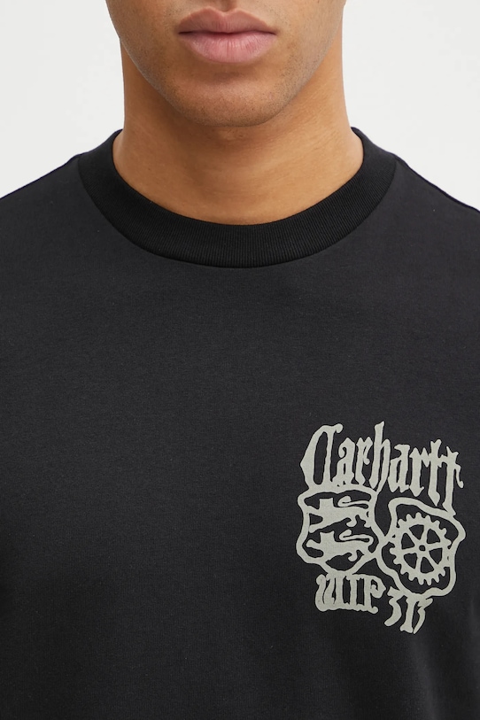 Carhartt WIP t-shirt bawełniany SS Commuting Tales T-Shirt czarny I036010.89XX